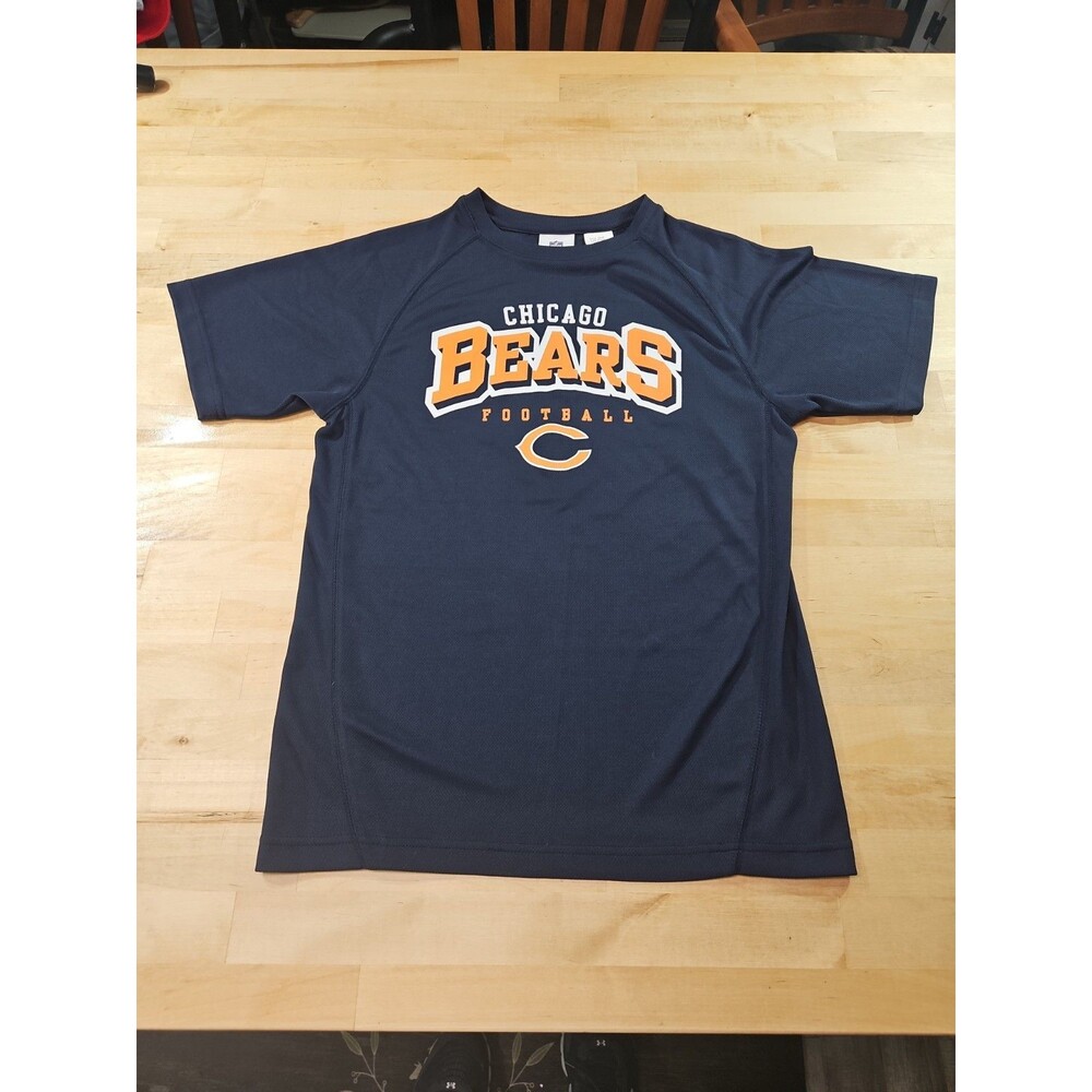 Chicago Bears NFL Team Apparel T Shirt Kids Size L 10/12 Short Sleeve